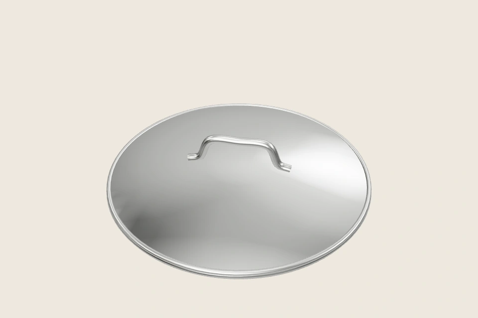 3D-Interpretation von Gebürsteter Metalldeckel