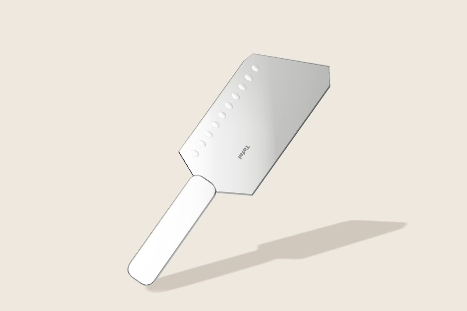 3D-Interpretation von Tefal Santokumesser
